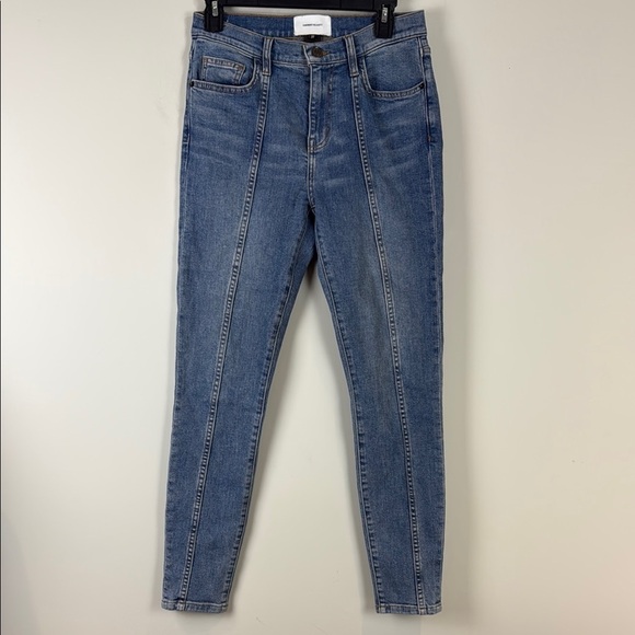 Current Elliott High Waist Seamed Ankle Skinny Stiletto Jean Medium Wash Size 27 - Picture 2 of 10